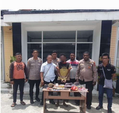 Tim Paniki Polsek Sentani Kota Tangkap Pelaku Pengerusakan dan Pencurian di Kompleks Sil