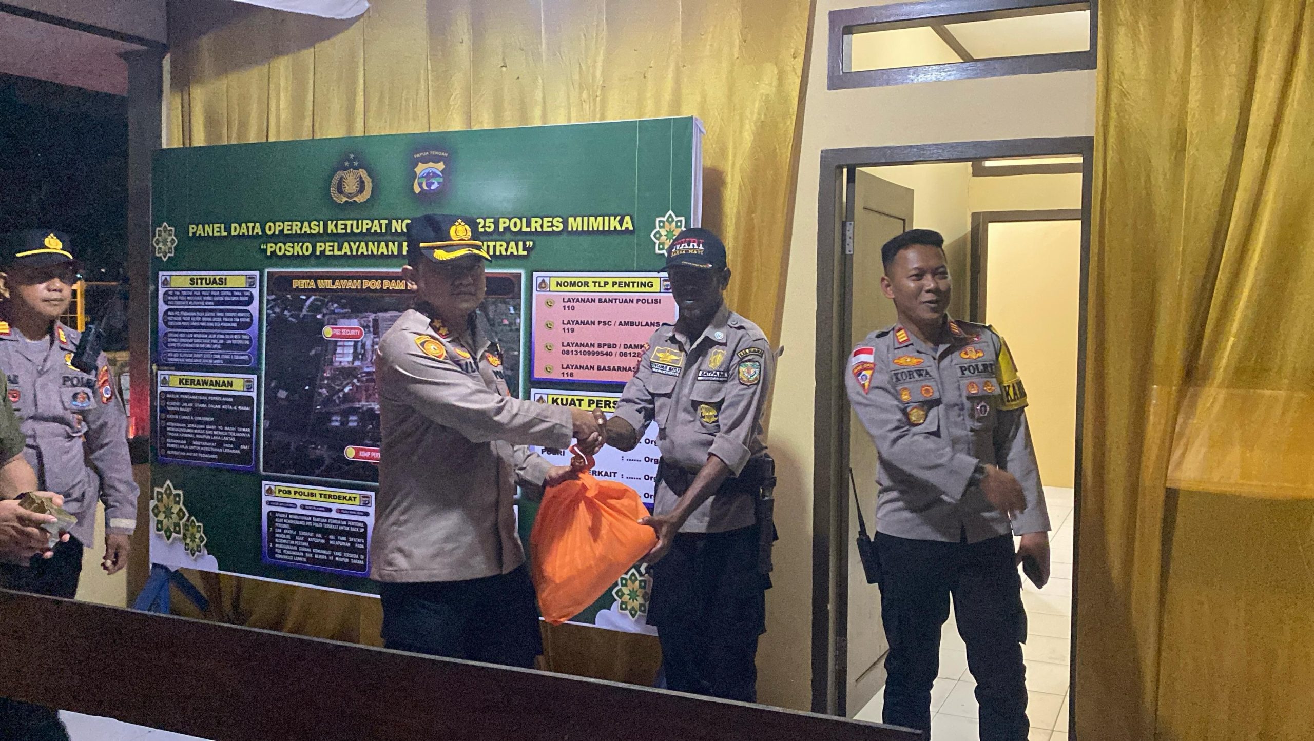 Berikan Rasa Aman Bagi Masyarakat, Kapolres Cek Kesiapan Personel di Pos Pengamanan