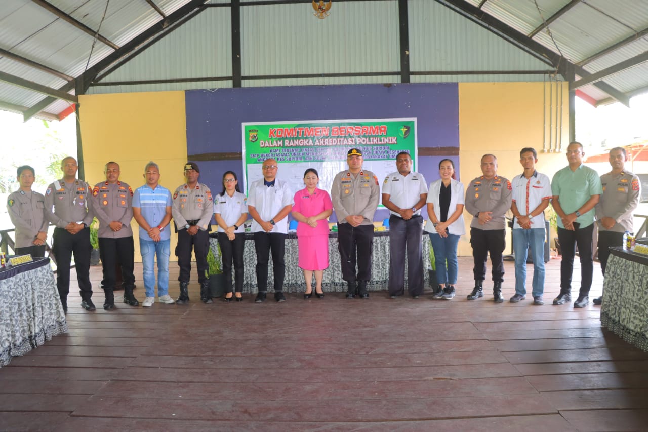 Komitmen Bersama Menuju Akreditasi, Poliklinik Polres Supiori Siap Tingkatkan Layanan Kesehatan