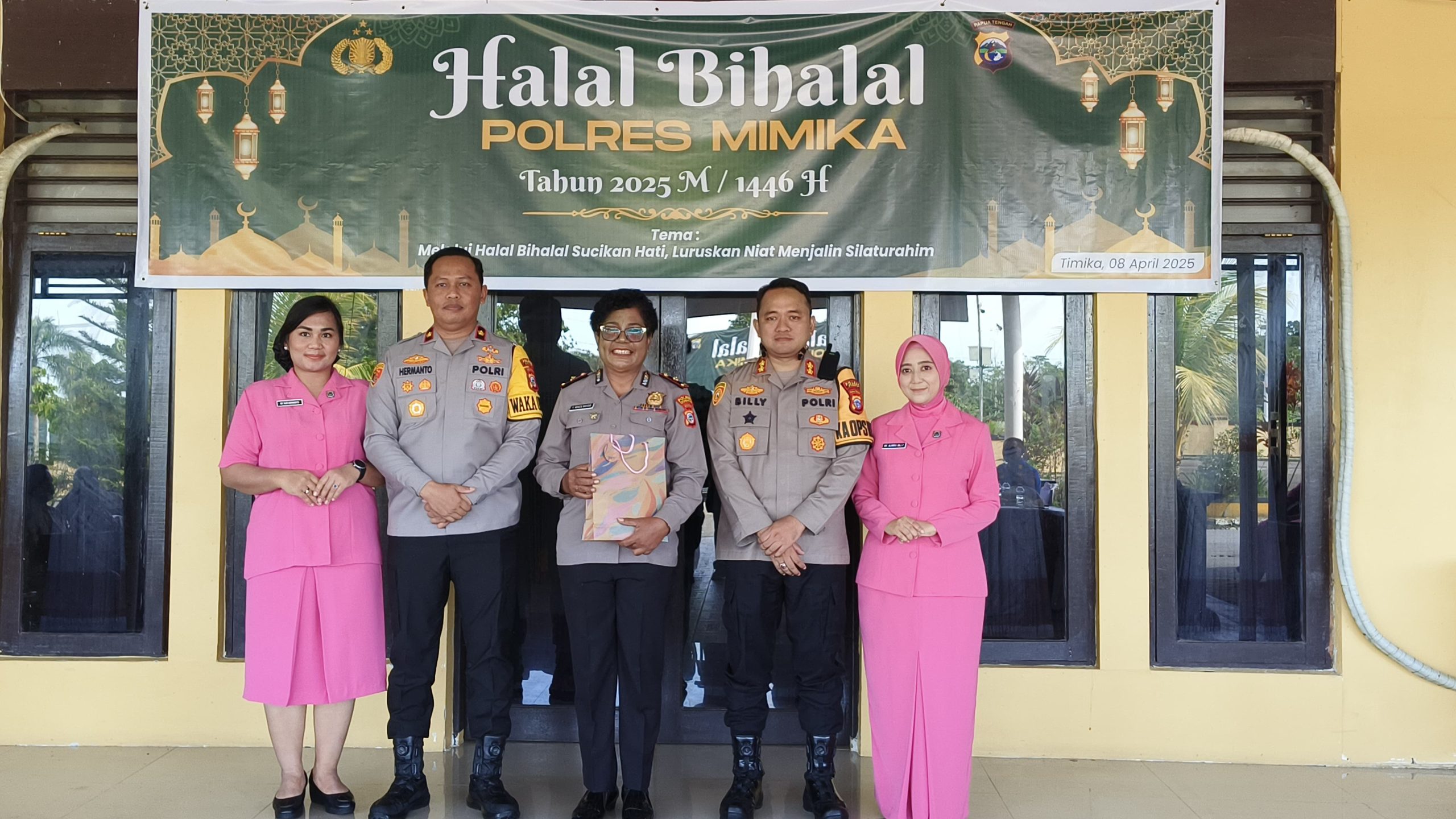 Polres Mimika Laksanakan Halal Bihalal Tahun 2025 M/1446 H