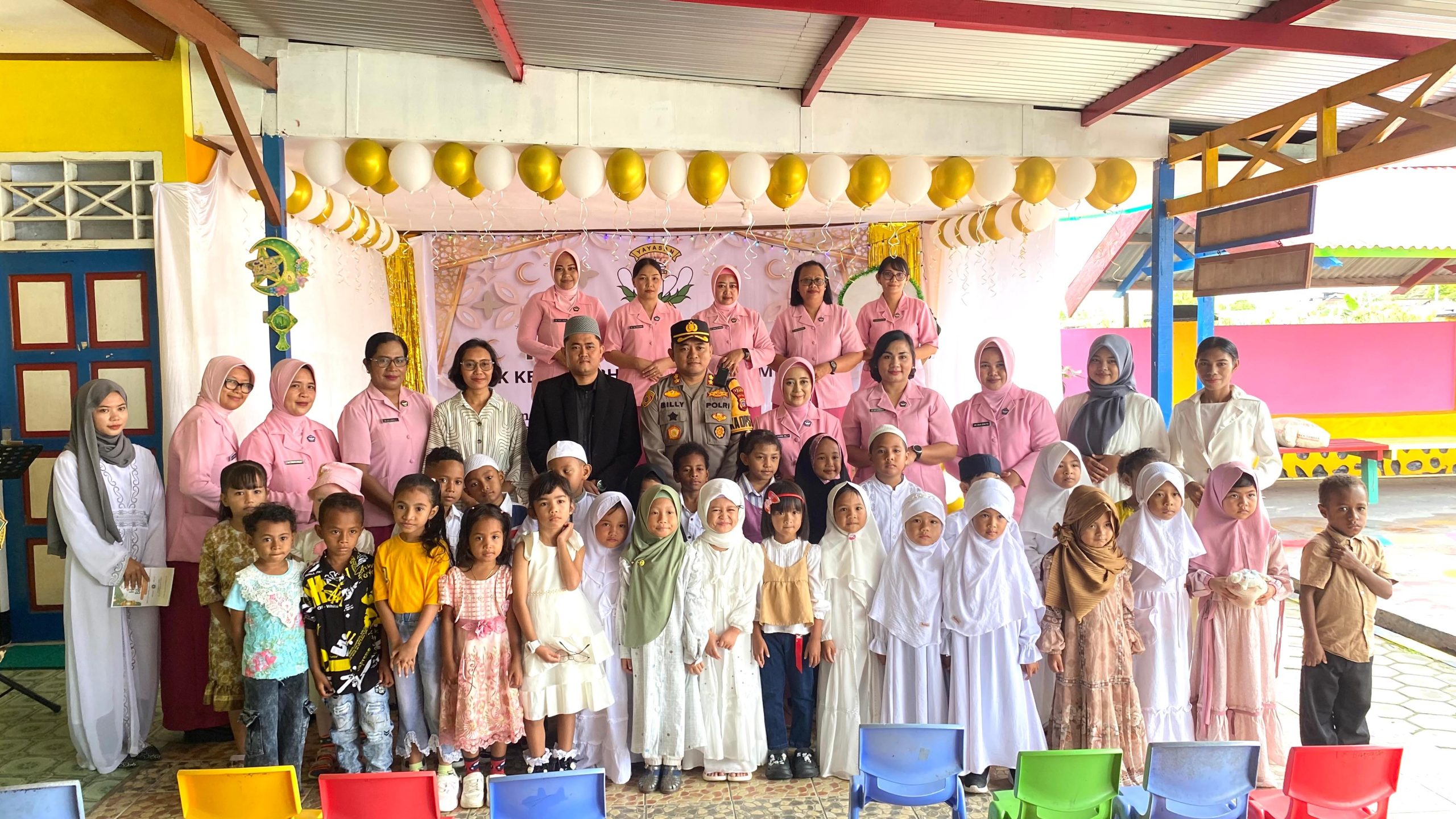 Kapolres Mimika Hadiri Halal Bihalal TK Kemala Bhayangkari 17 Mimika, Perkuat Silaturahmi dan Kebersamaan