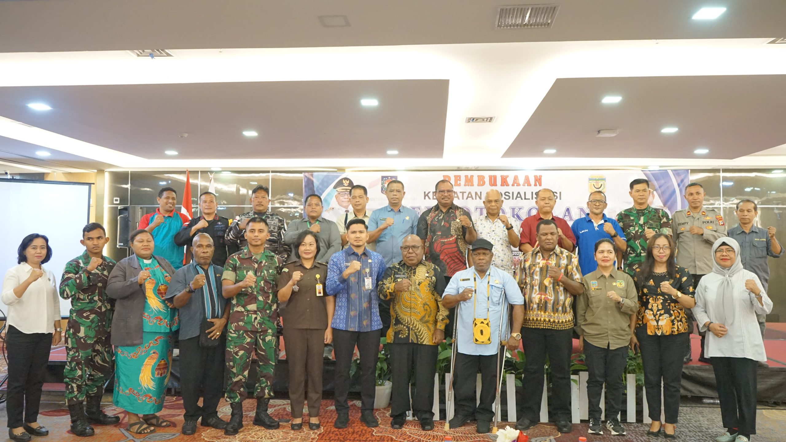 Humas dan Protokoler Setda Mimika Lakukan Sosialisasi Keprotokolan dan PUBLIK Speaking