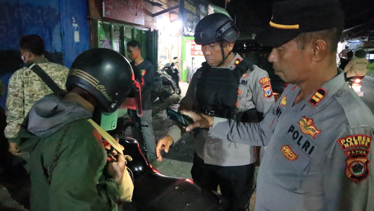 Polres Nabire Gelar Giat KRYD Dalam Rangka Jaga Harkamtibmas