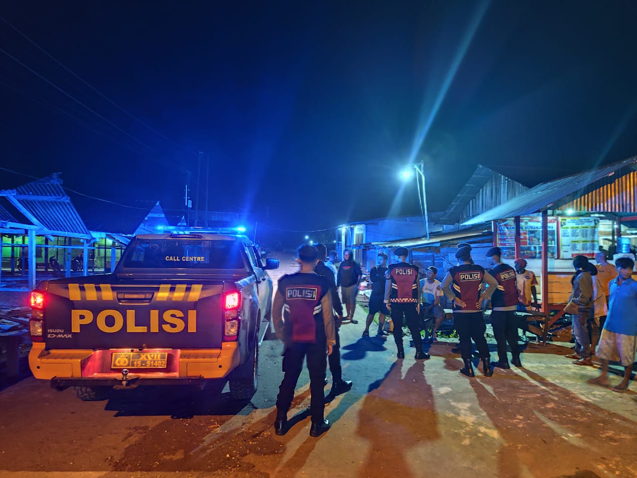Polres Boven Digoel Laksanakan Patroli Malam untuk Menjaga Kamtibmas