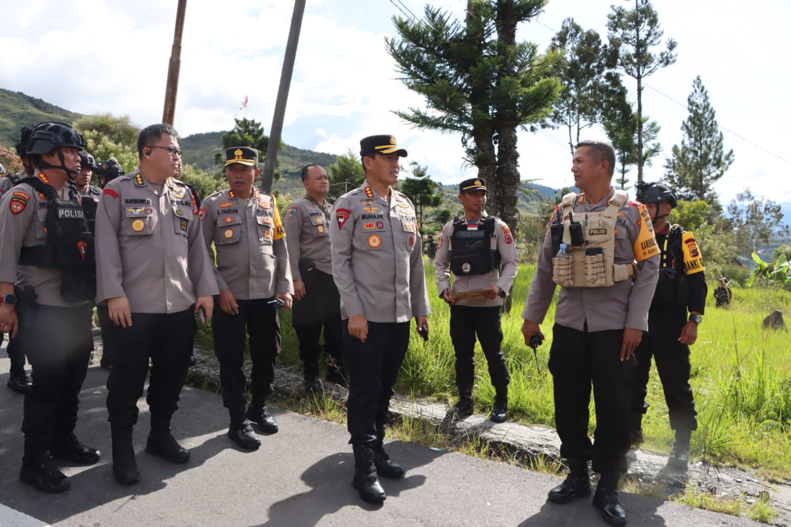 Kunjungi Puncak Jaya, Wakapolda Papua Tengah Pastikan Sitkamtibmas Aman Kondusif Jelang Sidang Penetapan MK Terkait PHPU Bupati dan Wakil Bupati