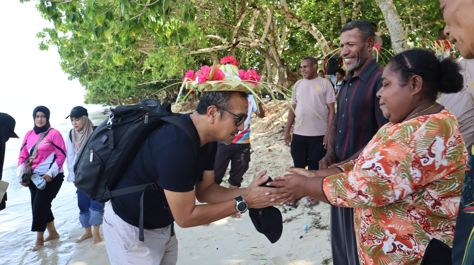 Kapolres Sarmi Dampingi Kunjungan PJU Polda Papua ke Wilayah Hukum Polres Sarmi