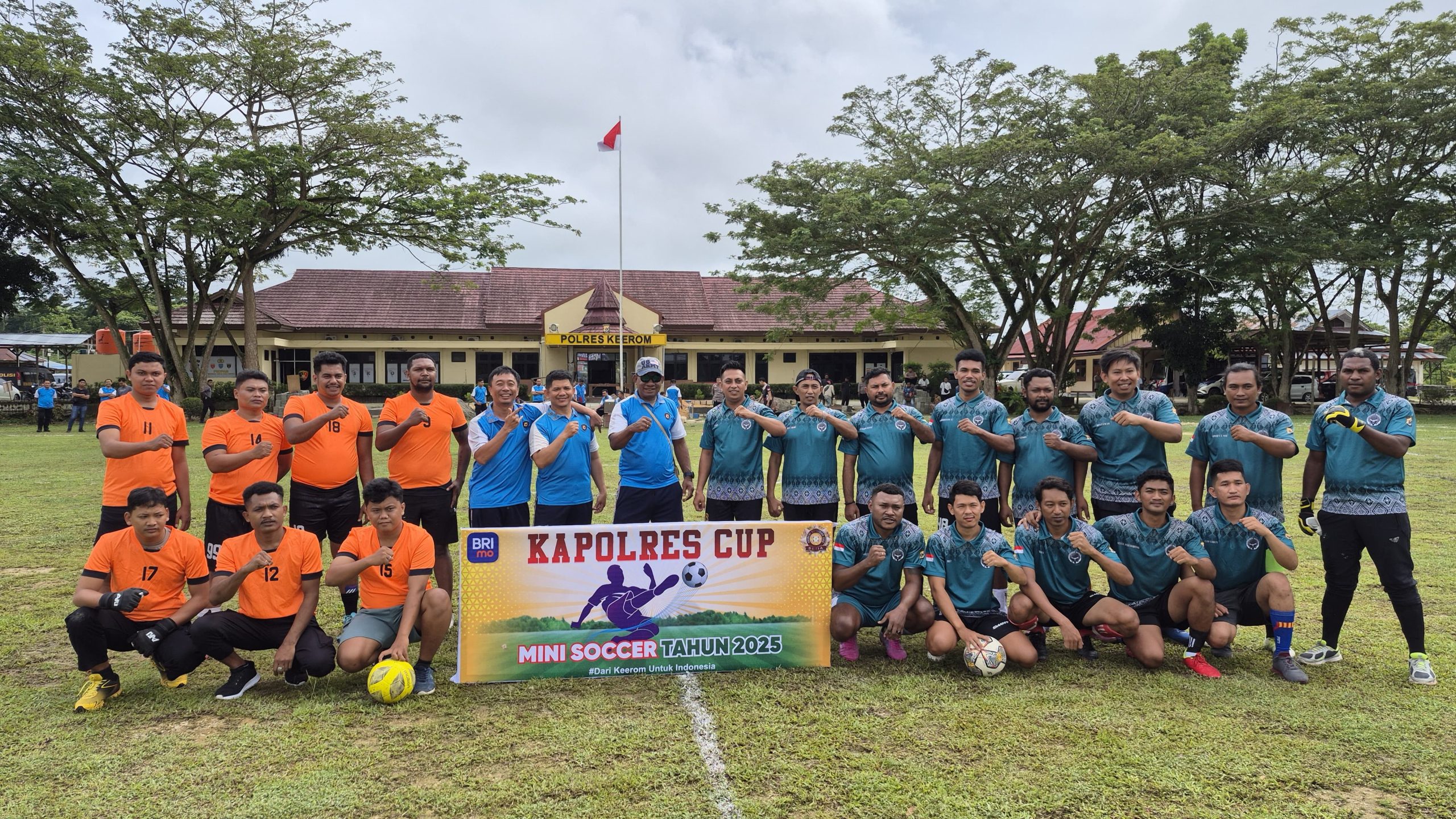 Semarakan HUT Bhayangkara Ke-79, Polres Keerom Gelar Turnamen Mini Soccer.