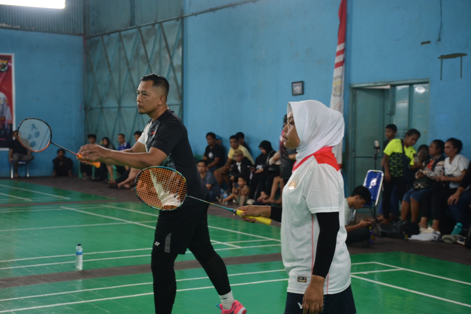 Semarak Hari Ketujuh Pertandingan Bulutangkis HUT Bhayangkara ke-79 di GOR Wiguna