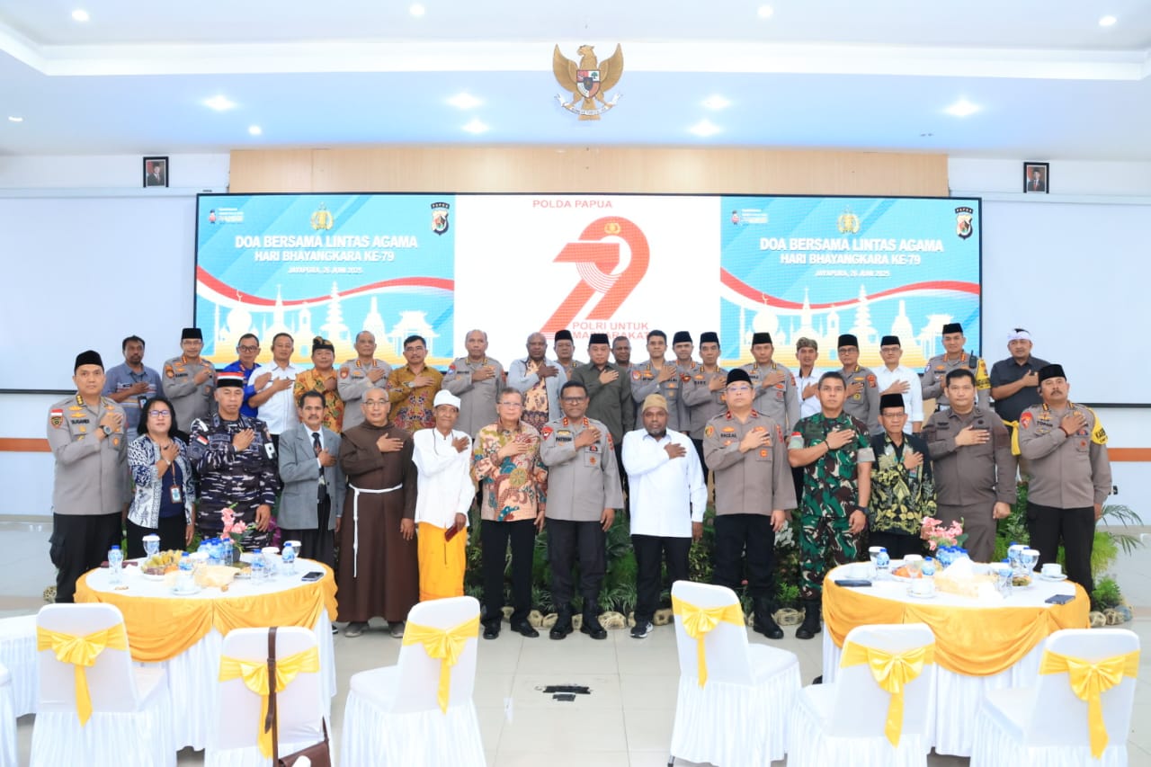 Doa Bersama, Kapolda Papua: Kebersamaan Lintas Iman Kekuatan Menjaga Kedamaian Bangsa