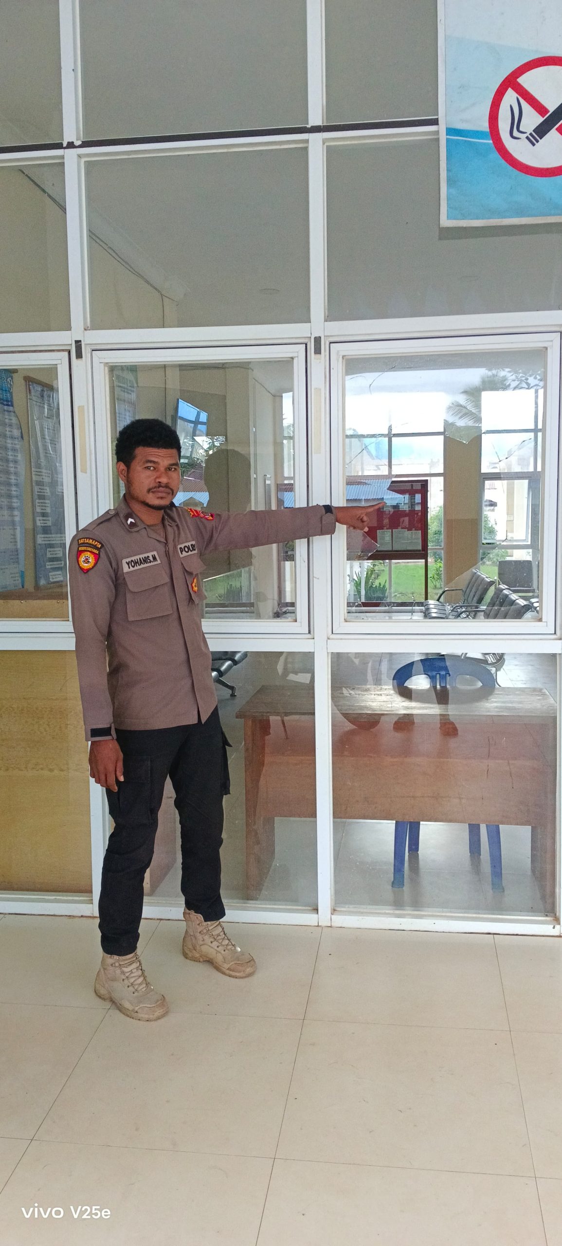 ‎Mabuk Saat Jenguk Keluarga Yang Sakit, Seorang Pemuda Rusak Fasilitas Puskesmas