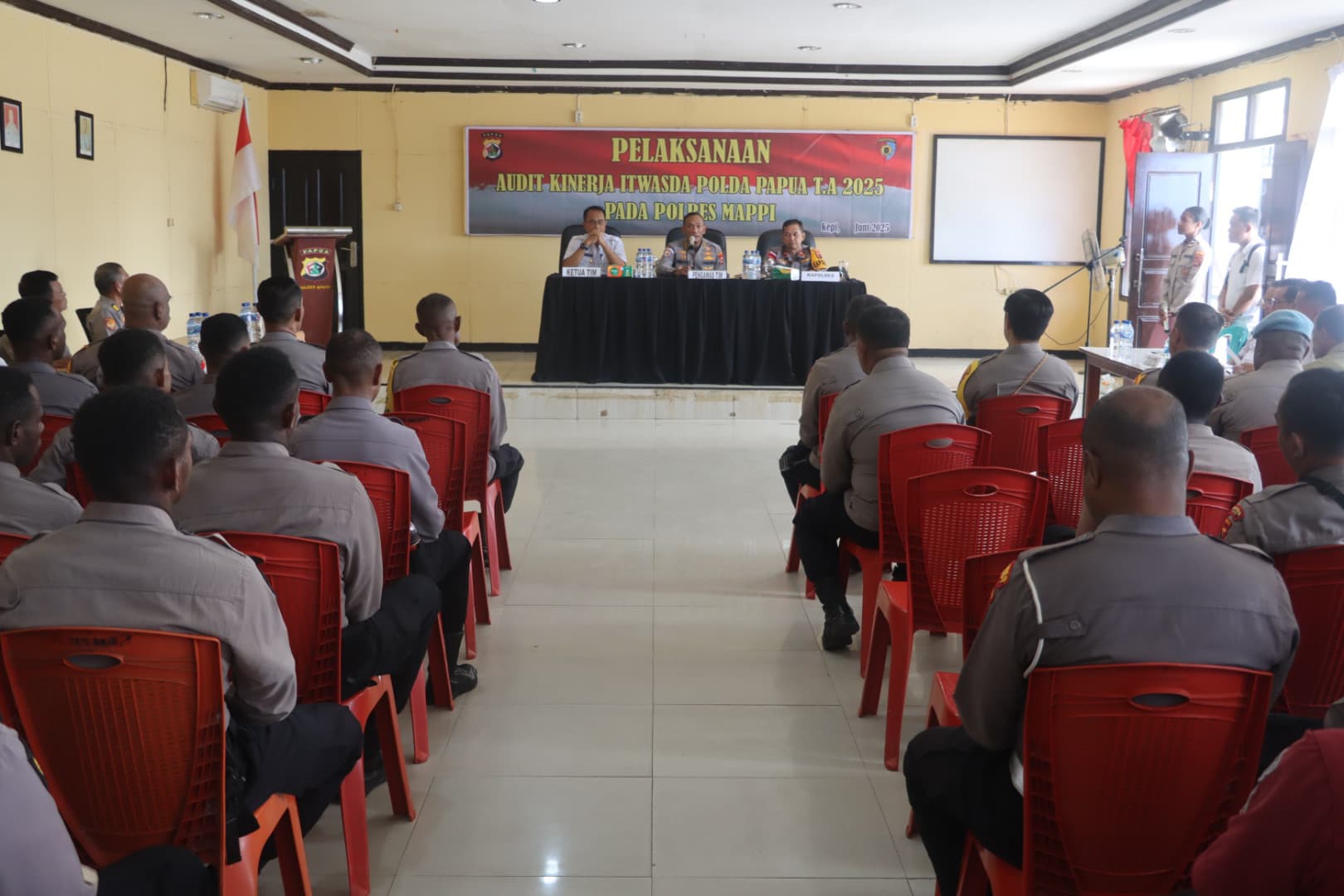 Tim Itwasda Polda Papua Laksanakan Audit kinerja Tahap I Di Polres Mappi