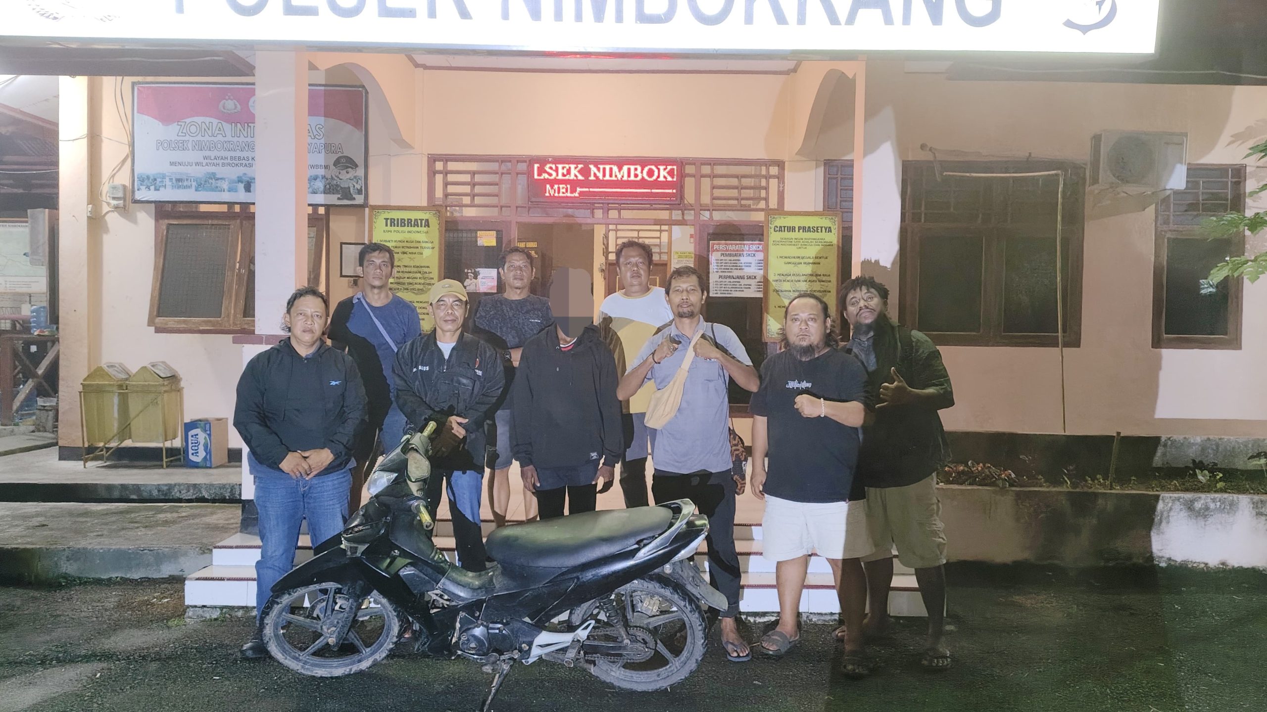 Beli Motor Rp2,7 Juta Tanpa Surat, Penadah Curanmor Dijemput Tim Paniki di Nimbokrang