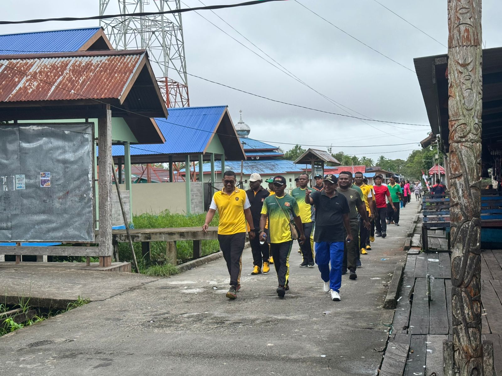 Polsek Atsj Gelar Olahraga Bersama Menyongsong Hari Bhayangkara Ke 79