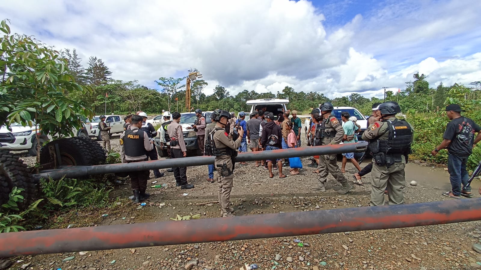 Polsek Kuala Kencana Tangani Kasus Penikaman Di Area Mile 40 PT. Preeport Indonesia