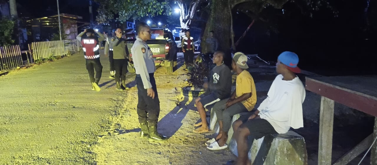 Polres Sarmi Melaksanakan Patroli Dialogis Jelang Hari Bhayangkara Ke-79