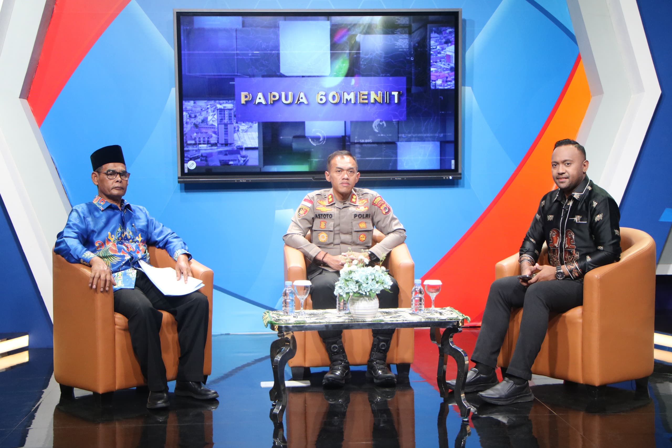 Dialog Papua 60 Menit Bahas “Wujudkan Kedamaian di Negeri Tapal Batas” Di Studio 2 TVRI Papua