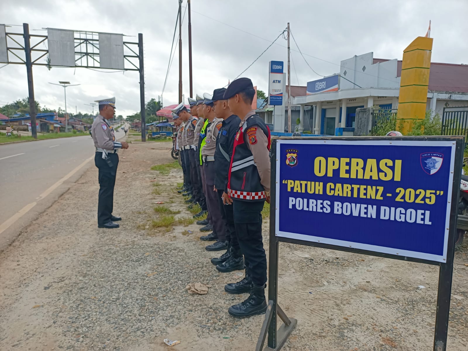 Polres Boven Digoel Gelar Operasi Patuh Cartenz 2025, 39 Pelanggar Diberi Teguran Lisan