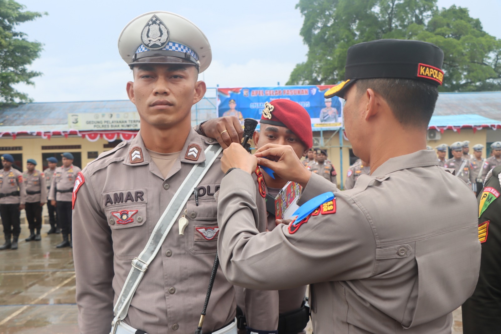 Polres Biak Apel Gelar Pasukan Operasi Patuh Cartenz 2025