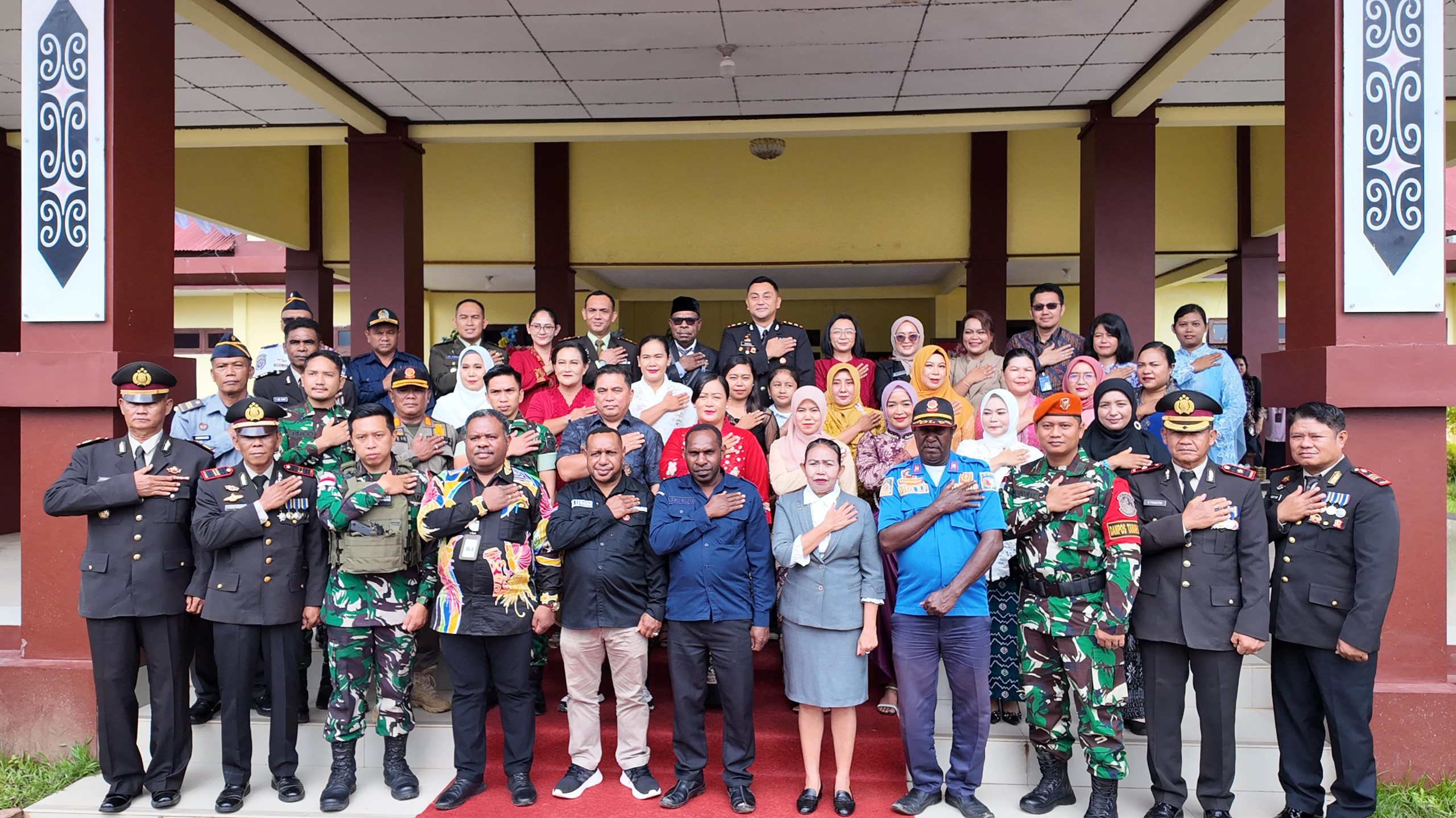 Polres Boven Digoel Gelar Upacara HUT Bhayangkara ke-79