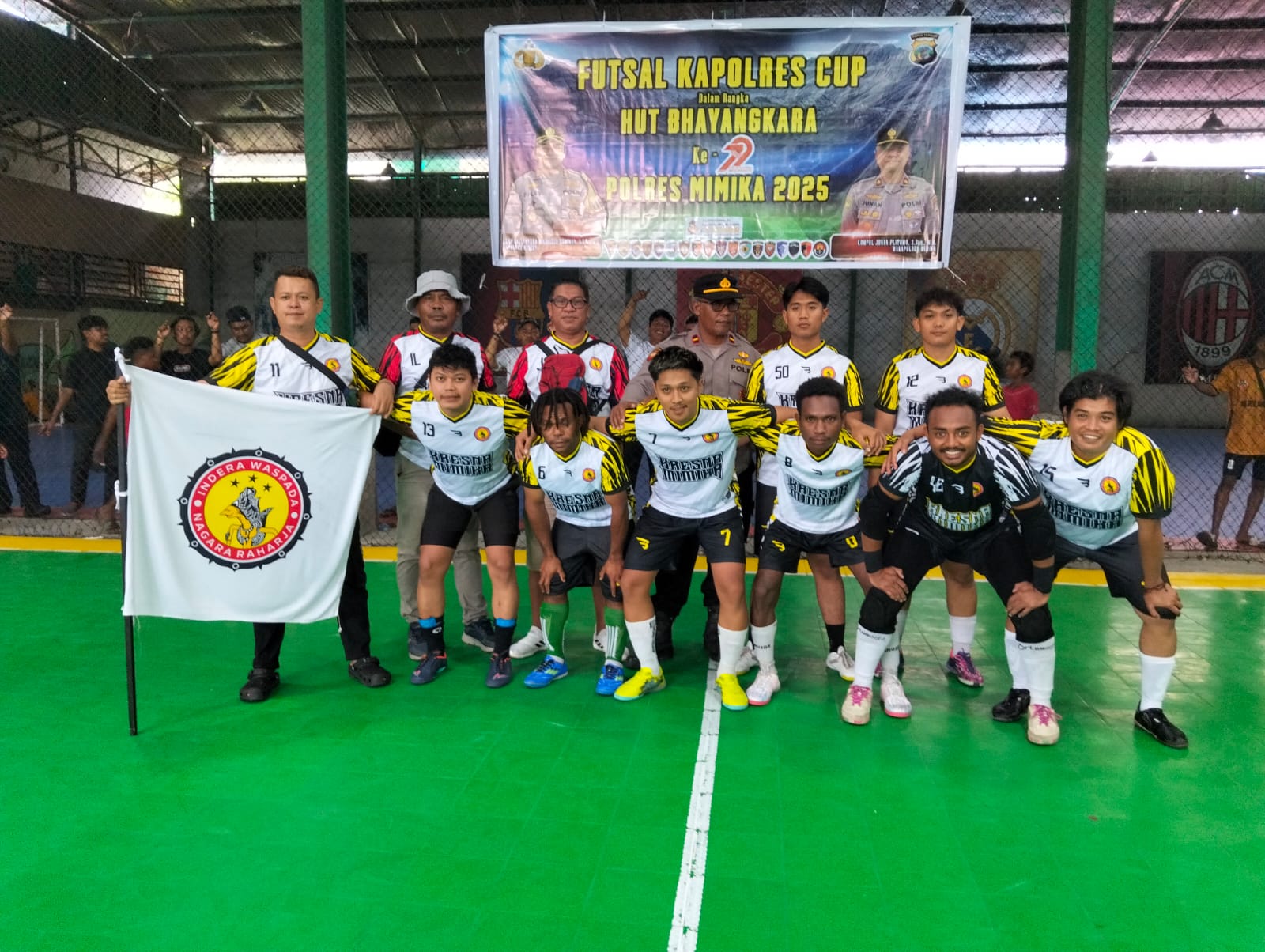 Tameng 1 Dari Sat Samapta Raih Gelar Juara Futsal Kapolres Cup 2025.