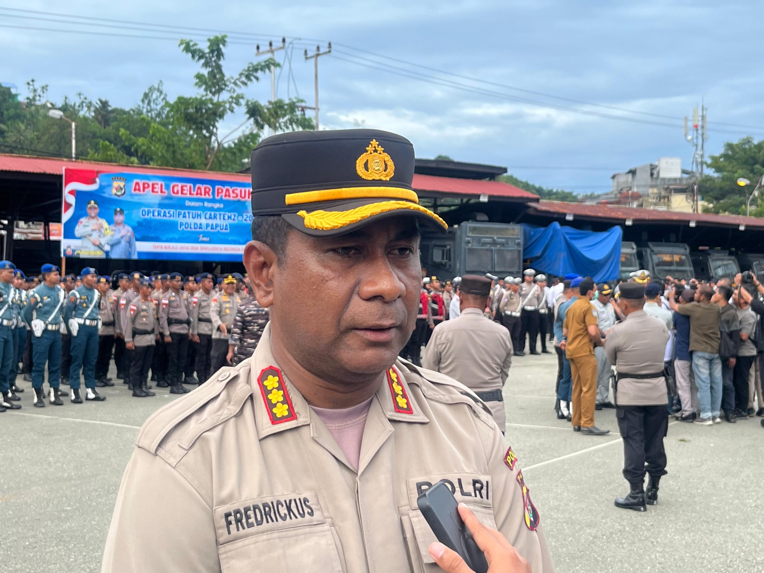 Jajaran Polda Papua Serentak Laksanakan Apel Gelar Pasukan Ops Patuh Cartenz 2025