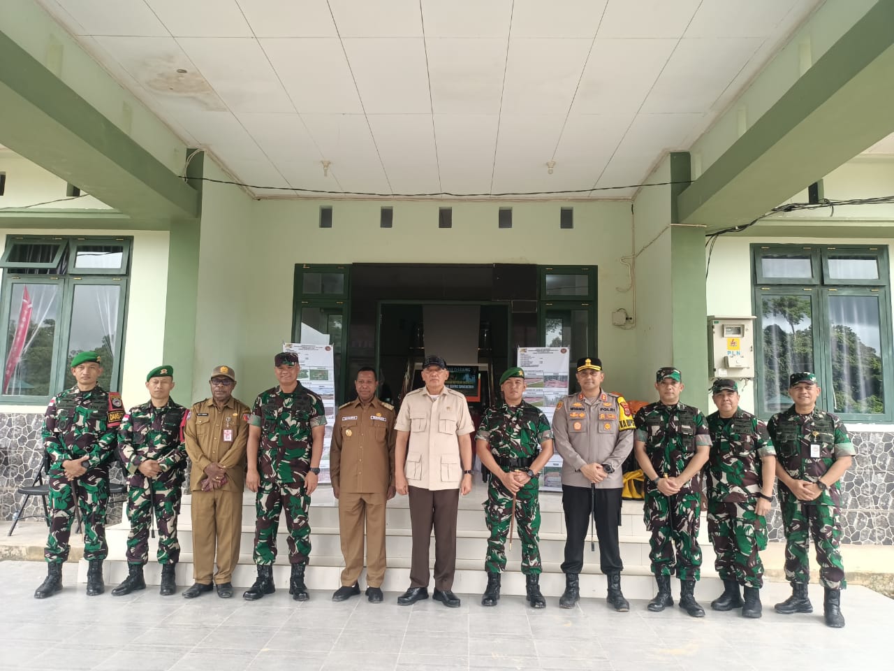 Kapolres Hadiri Kunjungan Kerja Menteri Pertahanan RI ke Kabupaten Boven Digoel