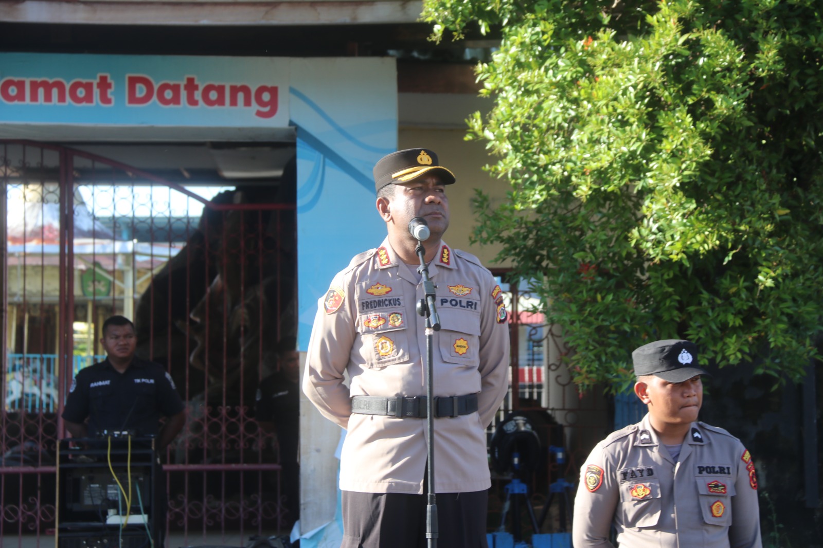 Kapolresta Jayapura Kota Pimpin Apel Pengecekan Jelang PSU 6 Agustus 2025