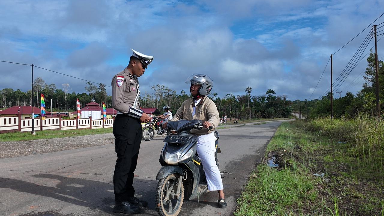 Puluhan Kendaraan Terjaring Dalam Operasi Patuh Cartenz 2025, Oleh Personil Polres Boven Digoel