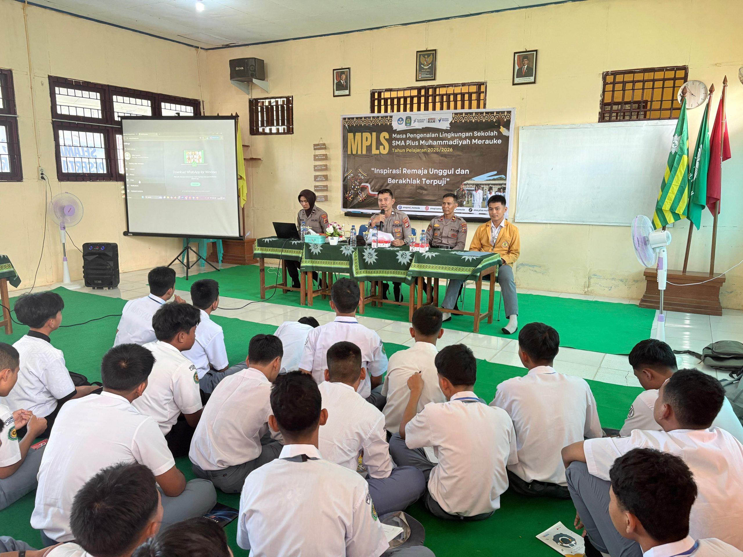 Satuan Binmas Polres Merauke Laksanakan Rangkaian Sosialisasi Ke 9 Sekolah Di Kabupaten Merauke