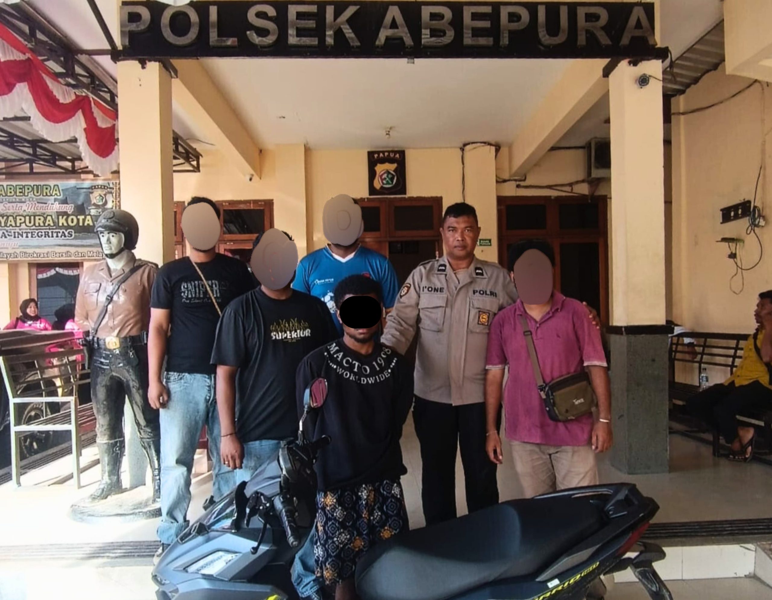 Kurang dari 1×24 Jam, Tim Resmob Polsek Abepura Berhasil Ungkap Kasus Curanmor