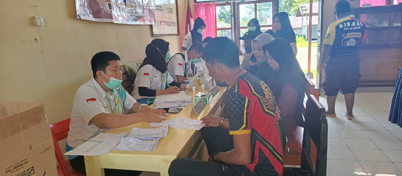 Pemeriksaan Kesehatan Gratis Mobile Bersama Lintas Sektor, Puskesmas Sarmi Gandeng Polsek Sarmi Kota Layani Personel dan Warga