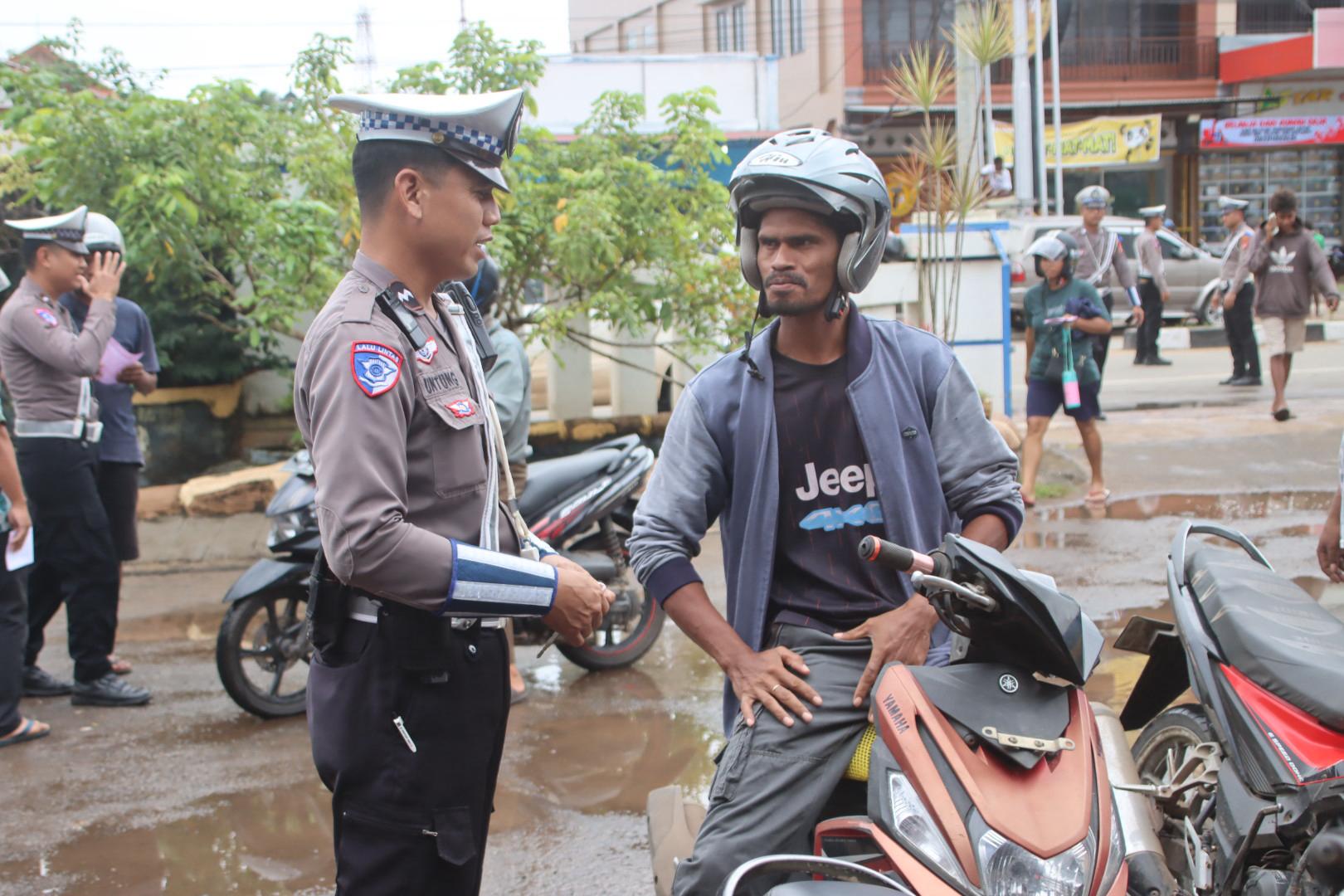 Hari Keenam Operasi Patuh Cartenz 2025 di Merauke, 70 Kendaraan Terjaring Razia
