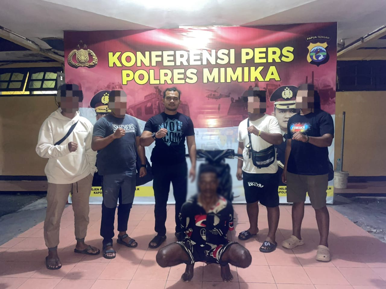 Satreskrim Polres Mimika Tangkap Residivis Curanmor di Lapangan Jayanti, Timika