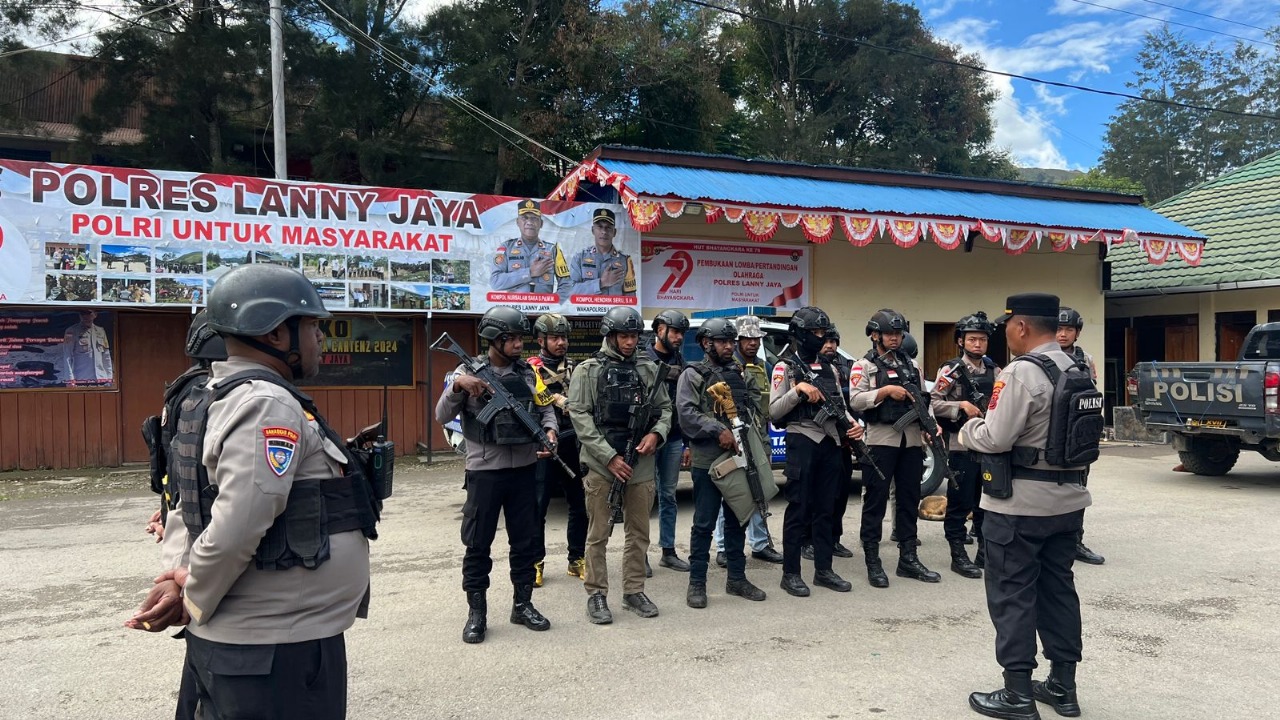 Polres Lanny Jaya Berhasil Kendalikan Aksi Pemalangan Jembatan di Distrik Makki Melalui Pendekatan Persuasif