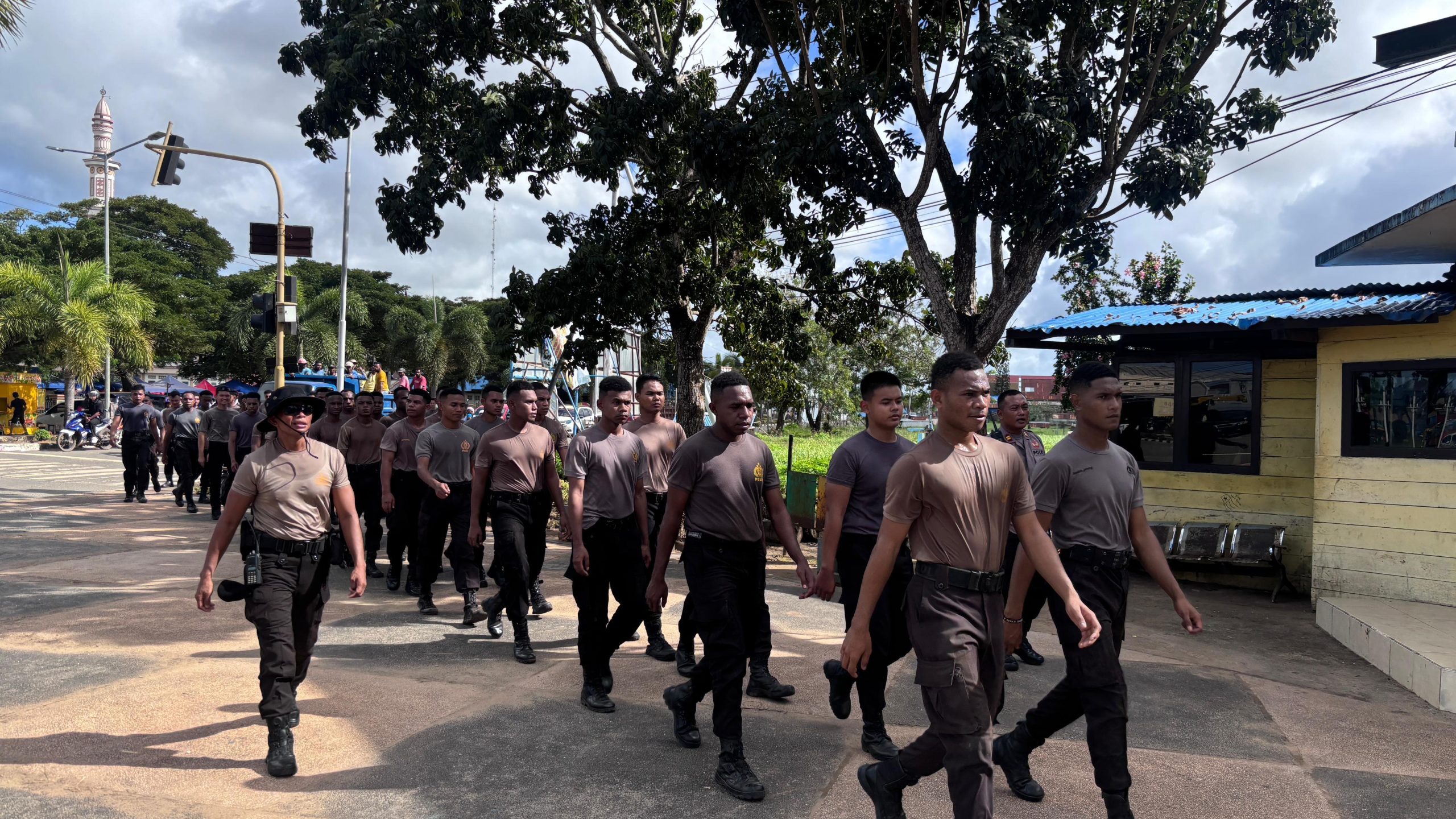 Kasat Samapta pimpin 30 Personil Polres Merauke Jalani Pembaretan Satuan Samapta
