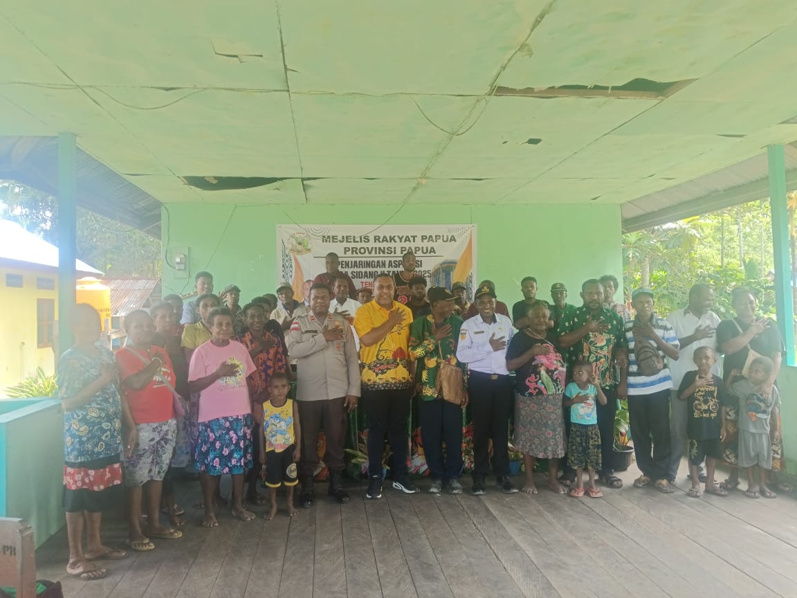 Kapolsek Pantai Barat Hadiri Kegiatan Penjaringan Aspirasi Masyarakat Orang Asli Papua oleh MRP Papua