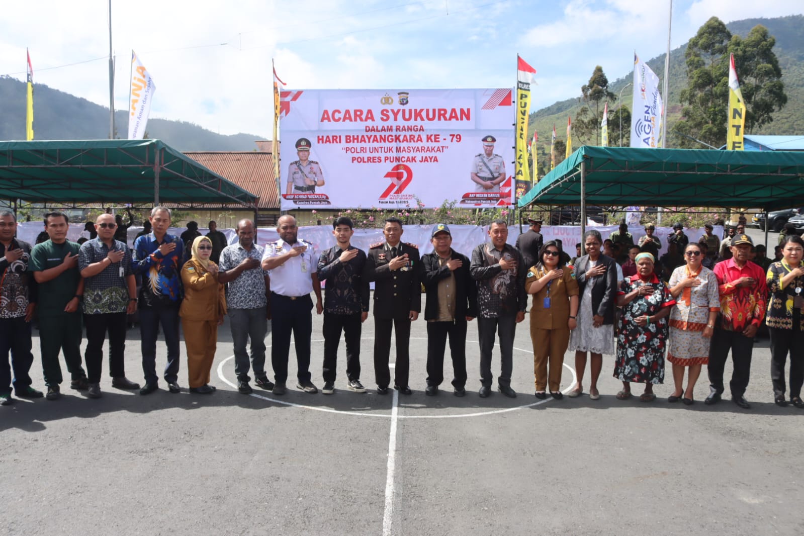 Polres Puncak Jaya Gelar Acara Syukuran Hari Bhayangkara Ke-79 Tahun 2025