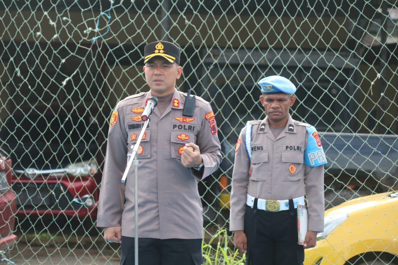 Jam Pimpinan, Kapolres Merauke ; Bersyukur Dinas di Merauke, Jangan Ada Anggota yang Mengkonsumsi Miras