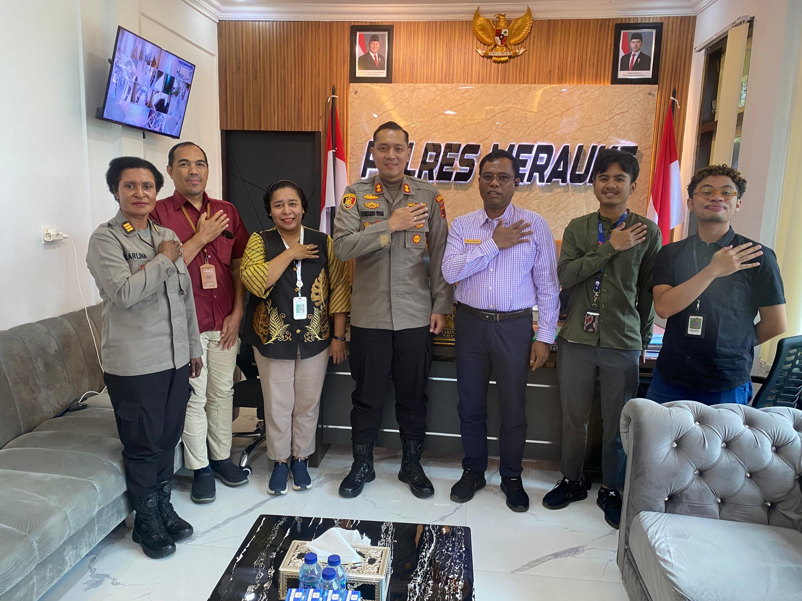 KUNJUNGAN KERJA KEPALA KPNL JAYAPURA KE POLRES MERAUKE
