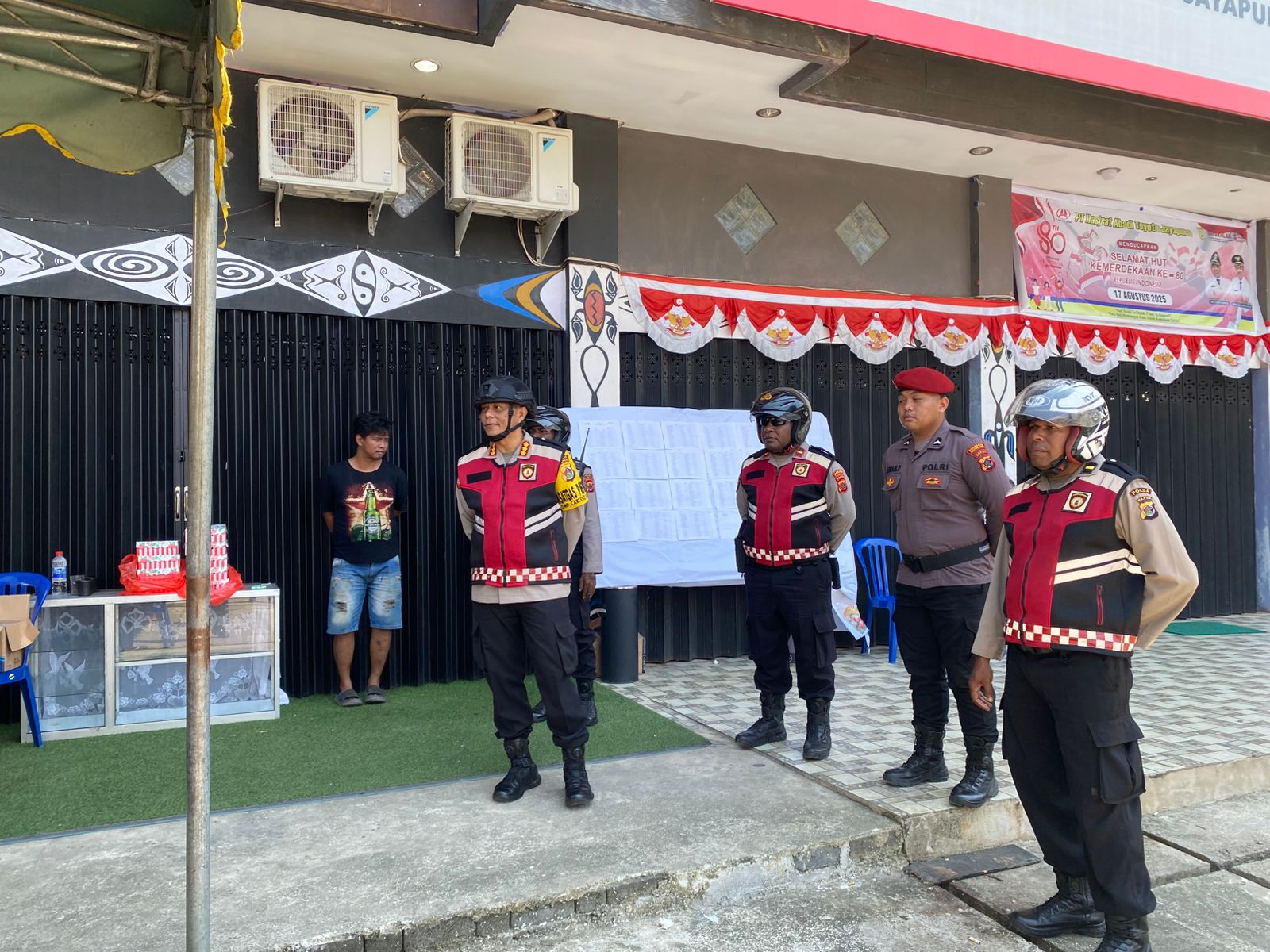 Polda Papua Gelar Patroli dan Imbau Warga Jaga Kamtibmas Saat PSU