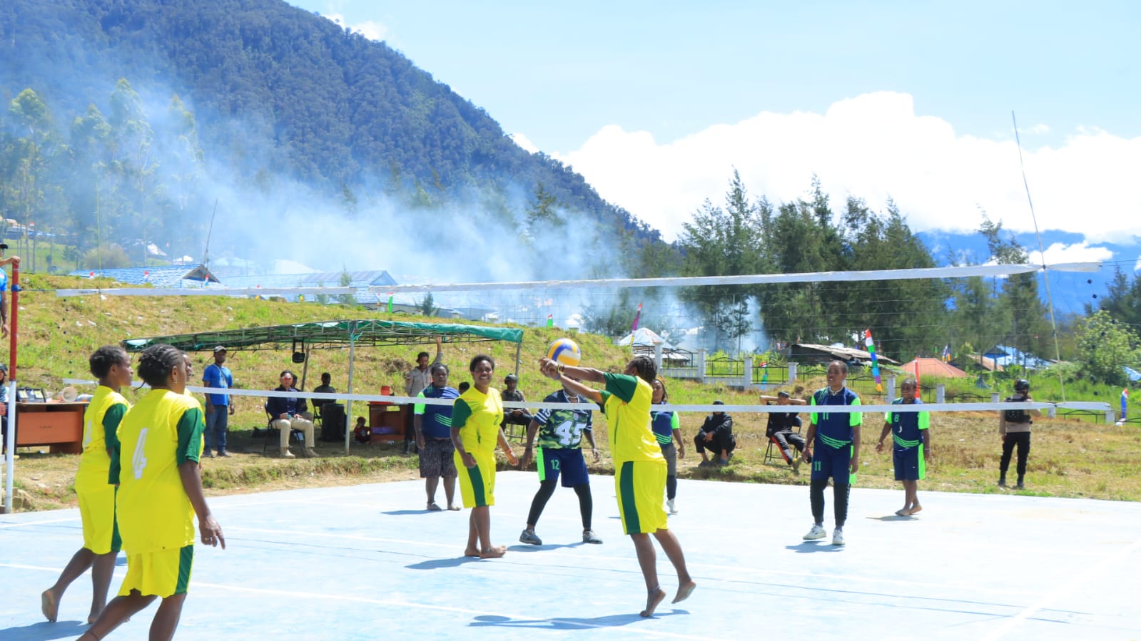 Final Voli Putri Hut Ri Ke-80 Polres Puncak Pastikan Pengamanan Ketat, Panitia Apresiasi Kedua Tim Finalis