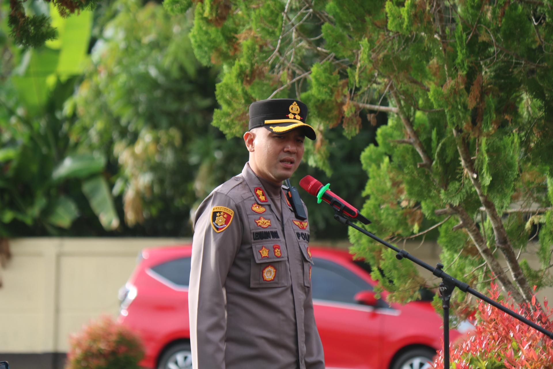 Kapolres Merauke Tekankan 4 Poin Penting dalam Apel Kesiapan Pengamanan Aksi Demo Hilangnya Jaringan Internet