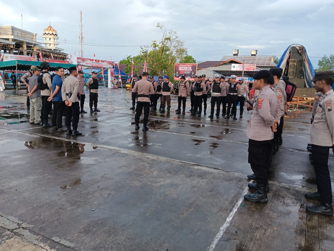 Polres Asmat Kerahkan Lebih dari 100 Personel Gabungan untuk Amankan Pesta Rakyat
