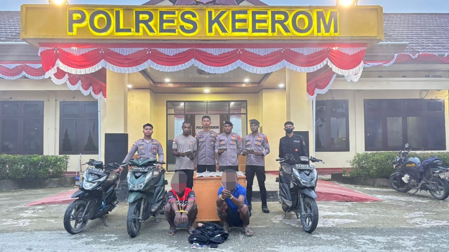 Patroli Malam Sat Samapta Polres Keerom Berhasil Gagalkan Peredaran Ganja Siap Edar