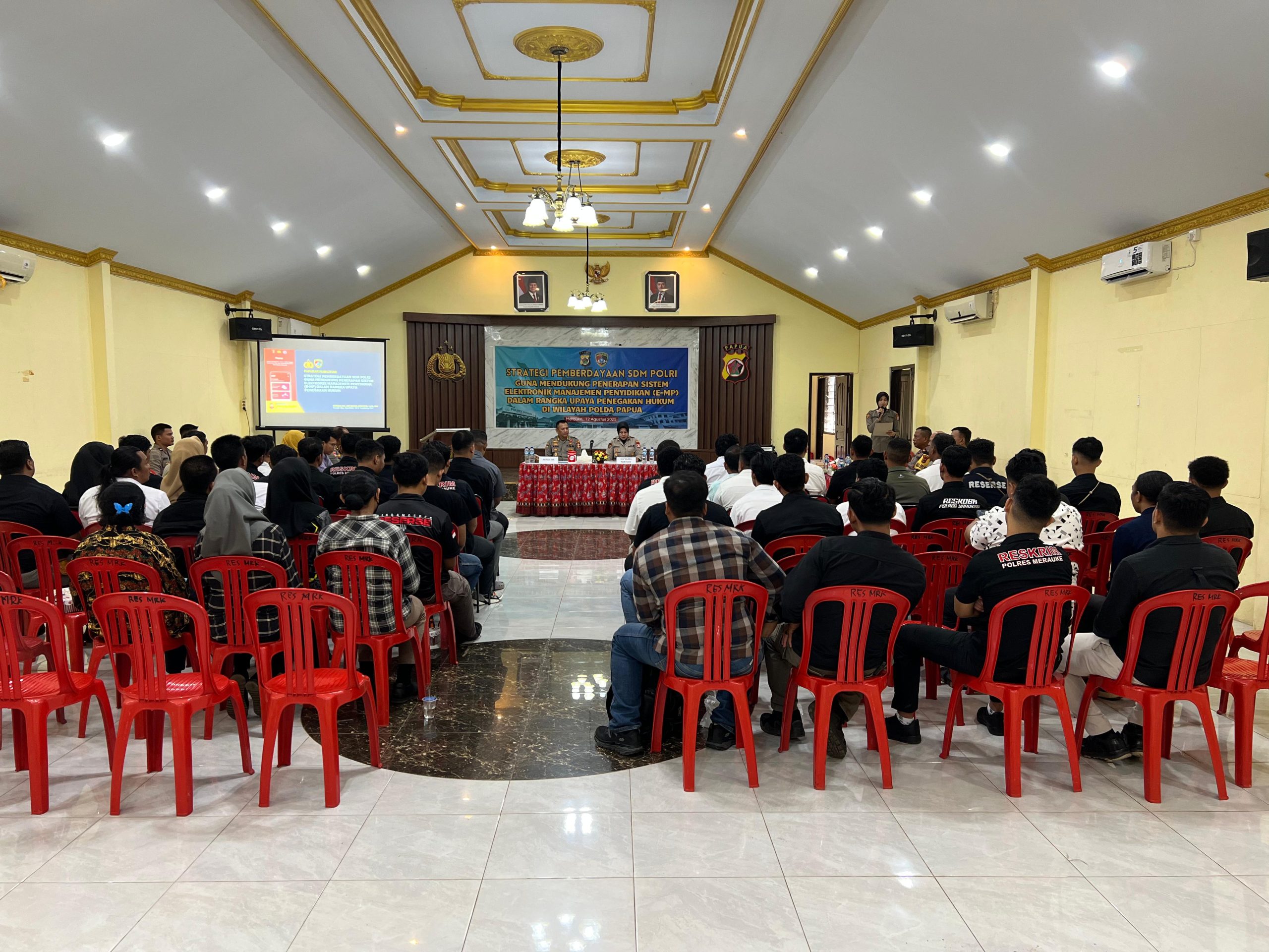 Polres Merauke Gelar Strategi Pemberdayaan SDM Polri untuk Mendukung Penerapan E-MP