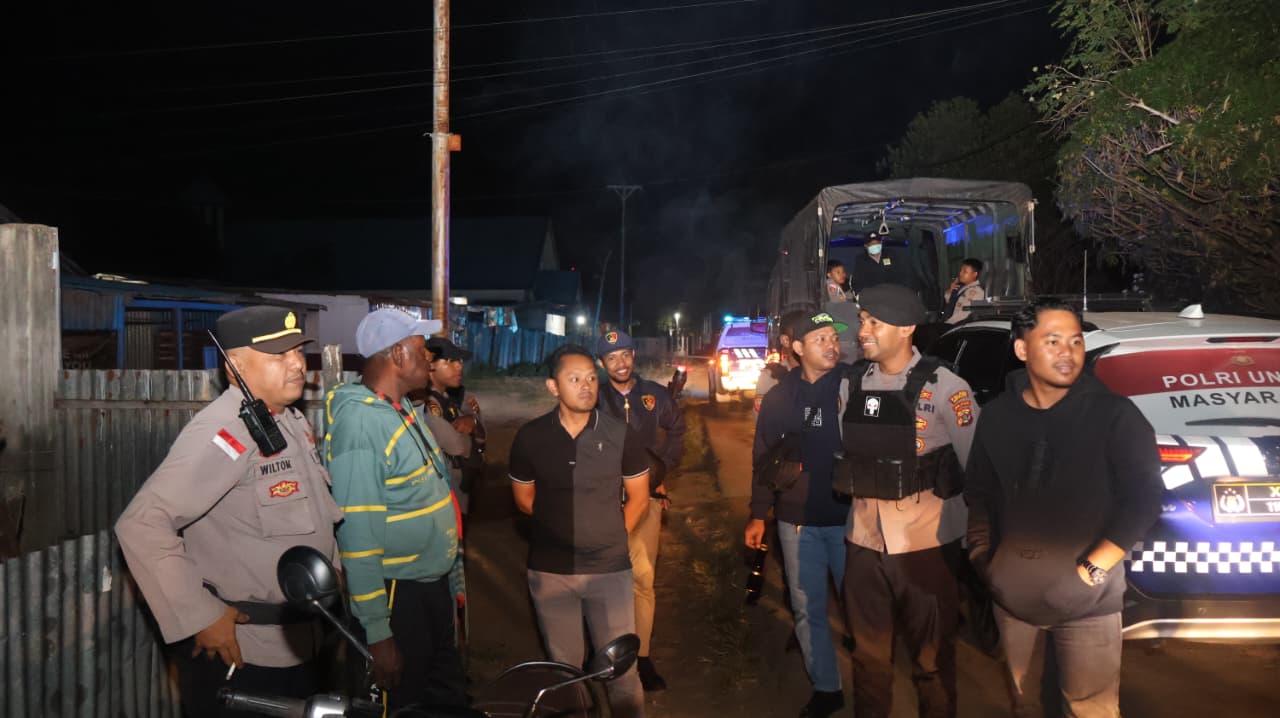 Polres Merauke Gelar Patroli dan Razia Sajam dalam Rangka Cipta Kondisi Harkamtibmas