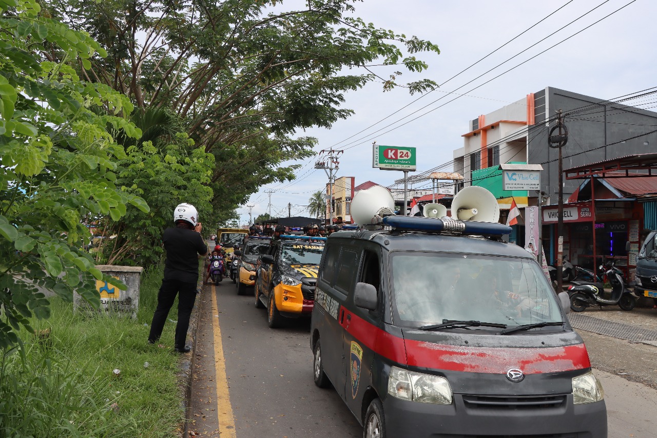 Polres Nabire Gelar Patroli Gabungan Skala Besar Antisipasi Aksi Unjuk Rasa