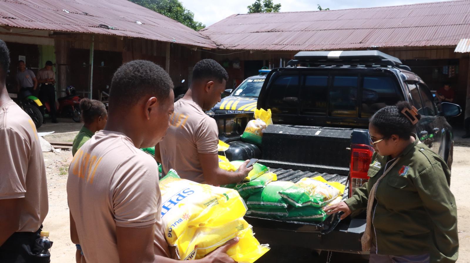 Polres Boven Digoel Terus Laksanakan GPM Jaga Stabilitas Harga Beras