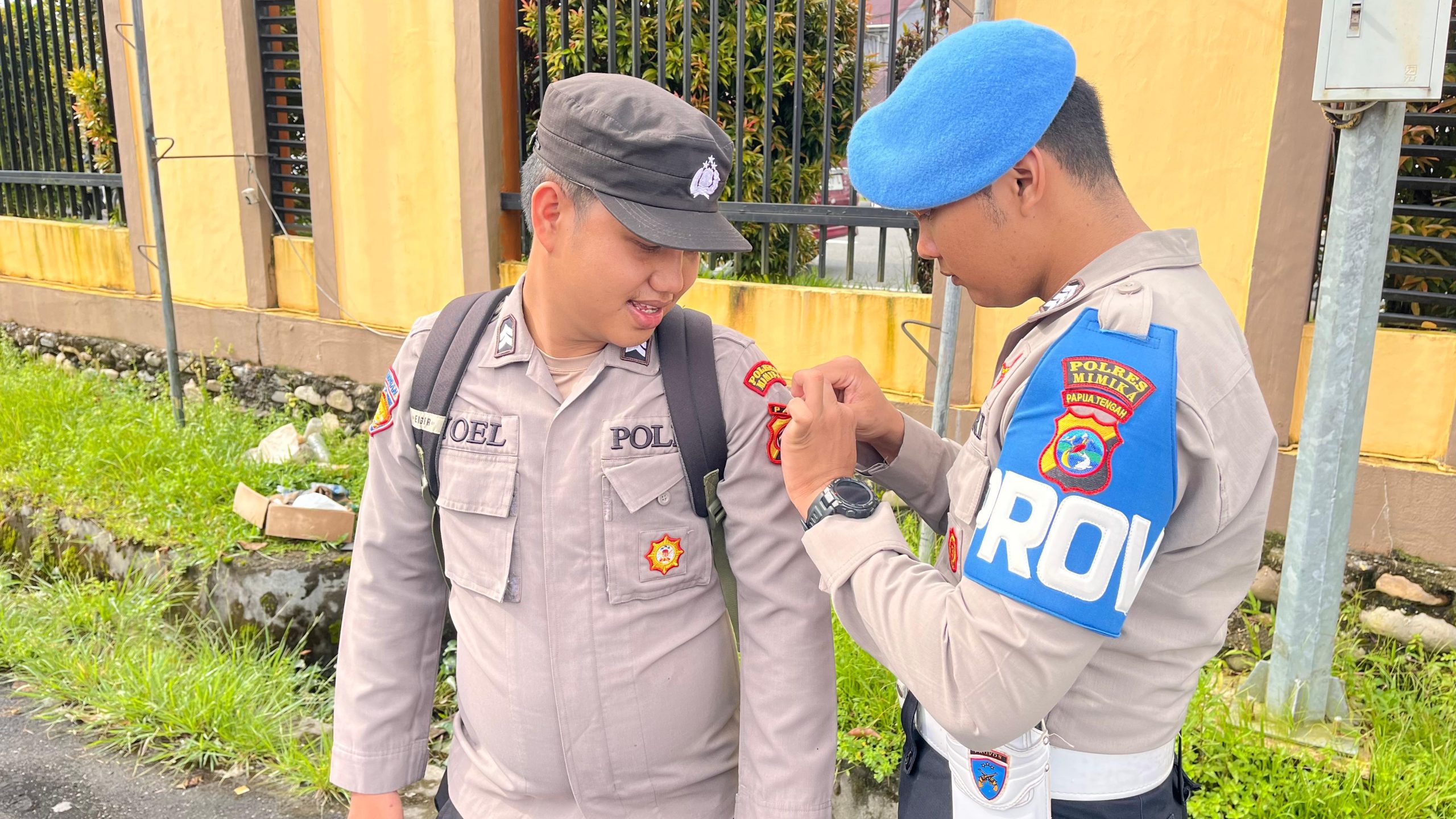 Penertiban Gampol Personel Polres Mimika Oleh Seksi Propam