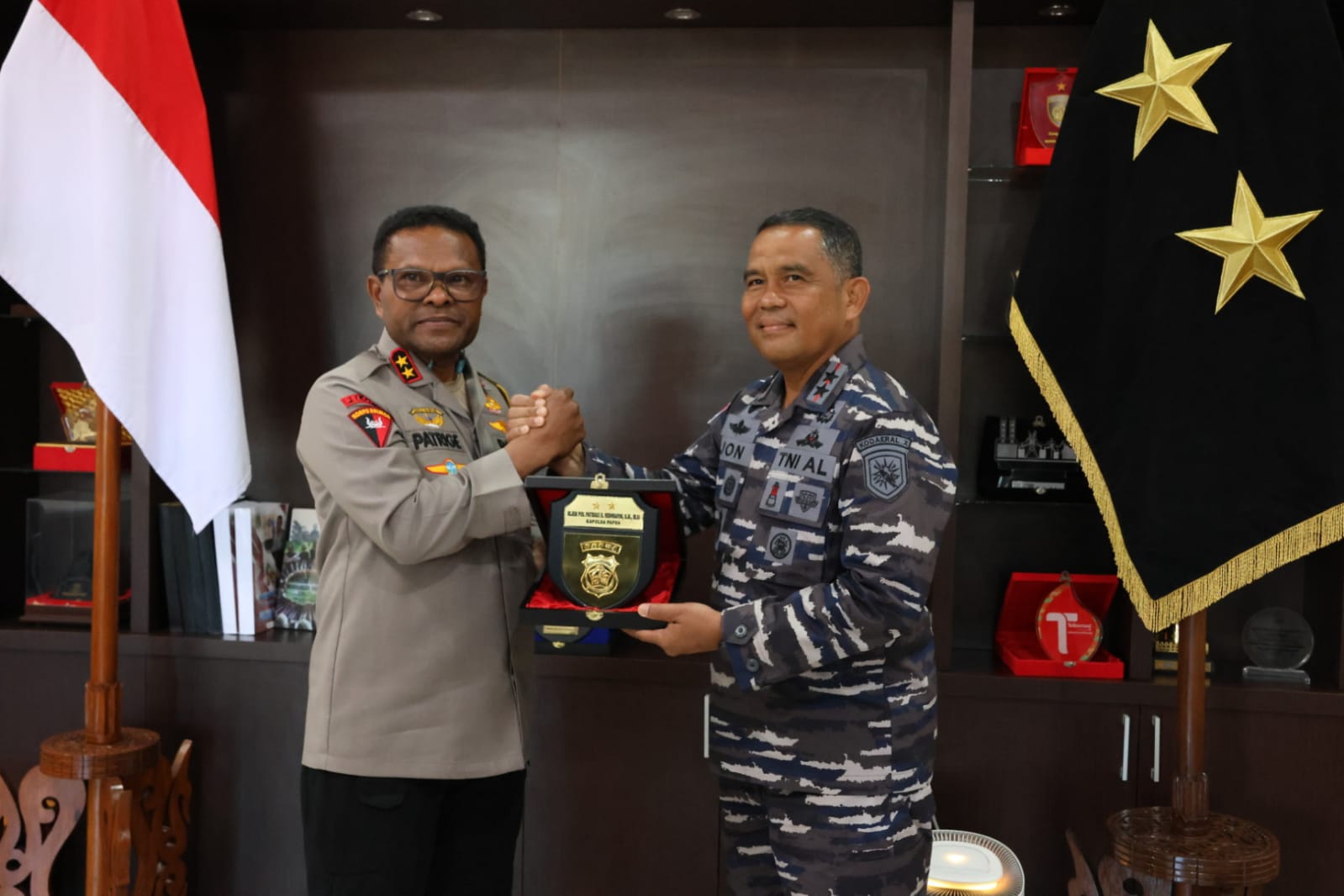 Kapolda Papua Terima Kunjungan Dankodaeral X Jayapura, Wujudkan Kebersamaan dalam Menjaga Stabilitas Keamanan